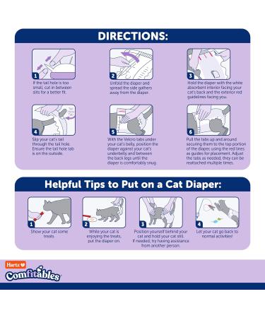 Buy Small Disposable Cat Diapers - Superior Comfort & Leak Protection | International Shipping Available - Buy Online on GoSupps.com