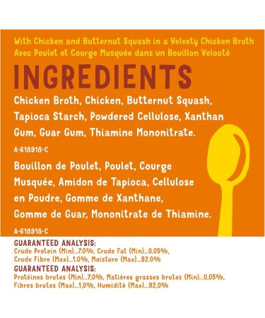 Friskies Lil' Soups Cat Food Complement Chicken and Butternut in Velvety Broth - 34 g Cup (8 Pack) Chicken & Butternut Squash in Broth - Buy Online on GoSupps.com