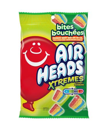 Airheads - Xtremes Rainbow Bites - 200g Peg Bag - Chewy and Tangy Snack for On-The-Go Snacking