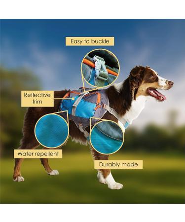 Cesar Millan Large Blue Dog Backpack - Travel in Style with Your Pup - Buy Online on GoSupps.com