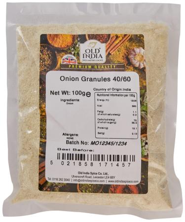 Old India Onion Granules 40/60 100g 100 g (Pack of 1)