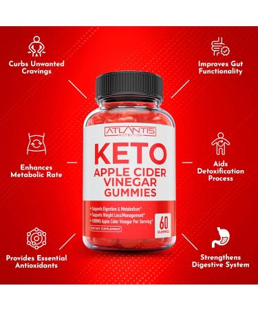 60 Keto Apple Cider Vinegar Gummies Advanced Weight Loss + 60 Ashwagandha Gummies - 1500MG Ashwagandha Per Serving - Buy Online on GoSupps.com
