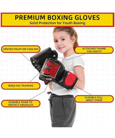 ULTRAFIRST Kids Punching Bag Set with Upgraded Gloves - Adjustable Stand for 3-8 Years - Toddler Boxing and Kicking Bag Set - Buy Online on GoSupps.com