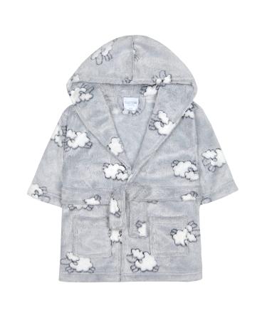 undercover lingerie Babies/Toddlers Infant Kid Soft Fleece Hooded Robe Bathrobe 6-12 Months Lamb