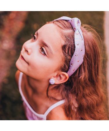 Sparkly Purple Rhinestone Knot Headband for Girls by FROG SAC - Hair Accessories for Kids - Buy Online on GoSupps.com