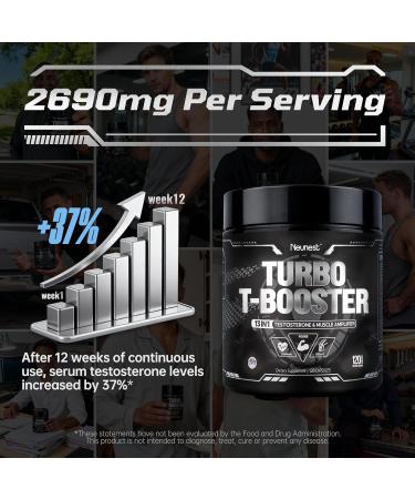 NEUNEST Turbo Testosterone Booster for Men 13-in-1 Testosterone Supplement for Energy Stamina & Muscle Complex with Tongkat Ali KSM-66 Ashwagandha Maca Male Enhancing Supplement 120 Capsules - Buy Online on GoSupps.com
