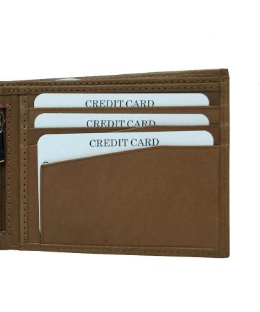 BMF Embroidered Genuine Leather Wallet Brown Authentic - Buy Online on GoSupps.com