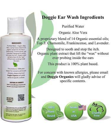 Doggie Ear Wash - Soothing Ear Cleaner for Dogs | Gentle Sting-Free Formula | Eliminates Itch & Odor - Buy Online on GoSupps.com