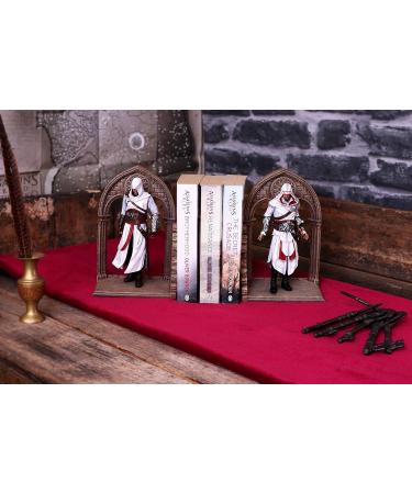 Shop Nemesis Now Official Assassins Creed Altair & Ezio Library Gaming Bookends | Resin 24cm - International Shipping - Buy Online on GoSupps.com