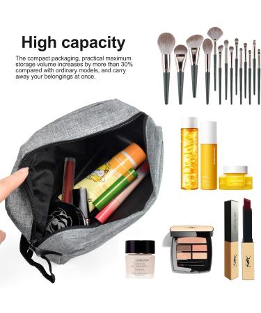 Chstarina Waterproof Makeup Bag | Travel Cosmetic Bag & Toiletry Bag for Women & Girls - Gray - Buy Online on GoSupps.com