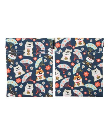 Drain holder bag elastic ribbon adapt length drain cartoon pattern mastectomy drainage bag mastectomy drain holder bag (dog pattern)