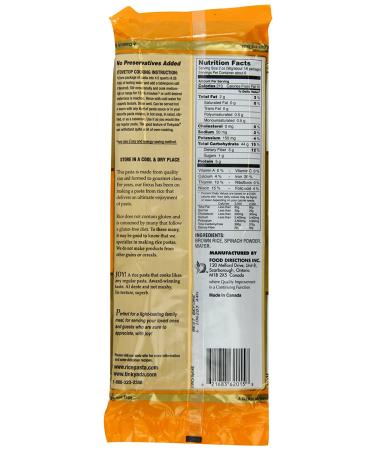 Tinkyada Brown Rice Pasta Spaghetti with Spinach - 12 oz (Pack of 12) | Gluten-Free & Healthy - Buy Online on GoSupps.com