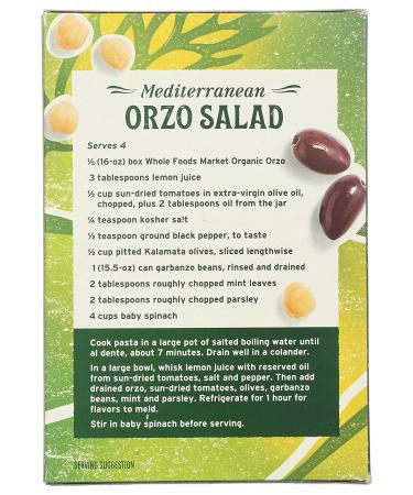 Whole Foods Market Organic Orzo 16 oz - Buy Online for Quality and Flavor - Buy Online on GoSupps.com