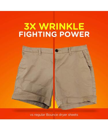 Bounce WrinkleGuard Mega Dryer Sheets - Unscented Fabric Softener and Wrinkle Releaser - 120 Count (Pack of 2) - Buy Online on GoSupps.com