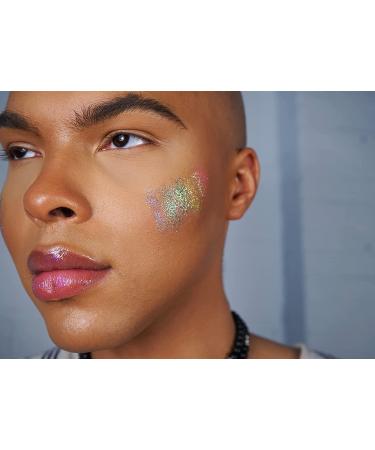 Unicorn Snot Hi Def Holographic Glitter - Cosmetic Grade Hair, Face, or Body Glitter - Hush Color for Eyeshadow, Lip Gloss, Nails - Perfect for Halloween, Anime Cosplay, Rave, and Face Paint - Buy Online on GoSupps.com