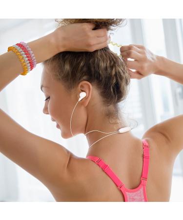 Spiral Hair Ties 26 Pcs - No Crease Phone Cord Elastic Hair Ties in Candy Colors - Colorful Ponytail Holders for Women and Girls - Buy Online on GoSupps.com