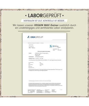 Vegain Max Lean Muscle Mass Gainer - 2x3kg Chocolate & Vanilla Mix - High Protein (30%) & Complex Carbs - Vegan Lactose-Free No Maltodextrin - Buy Online on GoSupps.com