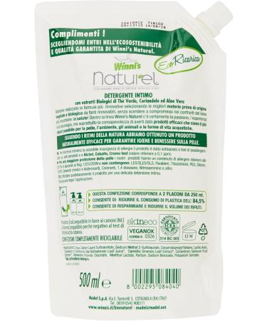  Winni's Winnis Natural Ecoformed Liquid Hand and Face Soap - 500 ml - Pack of 8 4000 ml 8 - Buy Online on GoSupps.com