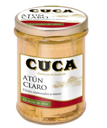 Cuca White Tuna (Bonito Del Norte) Fillets in Olive Oil - 8 Oz Glass Jar | Premium Quality | International Shipping Available - Buy Online on GoSupps.com