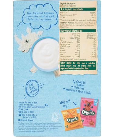 Organix  Baby Rice Organic 6+ Months - Pack of 5 - 100g - Buy Online on GoSupps.com