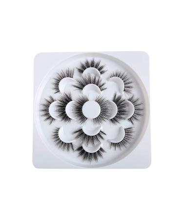 7 Pairs 3D False Eyelashes - 6D Handmade Fluffy & Reusable Artificial Lashes for Stunning Eyes (LJ07) - Buy Online on GoSupps.com
