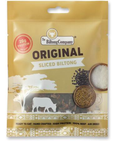 Sliced Biltong 5 Flavours - 5 x 50g (250g) Natural Spicy Beef Biltong by The Biltong Company High in Protein & Keto Diet-Approved Lean Biltong Spiced Meat Snack Like Jerky - Buy Online on GoSupps.com