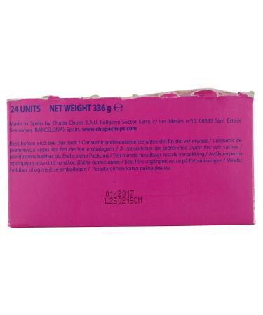 Chupa Chups Crazy Dips Strawberry - 24 Strawberry Lollipops with Crackling Effect & Shower Powder - Perfect for Christmas - Buy Online - Buy Online on GoSupps.com