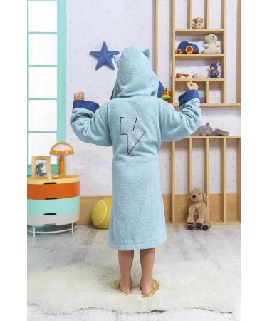 Ely Parker Kids Bathrobe - Super Soft Turkish Cotton Towel for Boys & Girls (Ages 13-14) | Comfortable & Absorbent with Hood - Buy Online on GoSupps.com