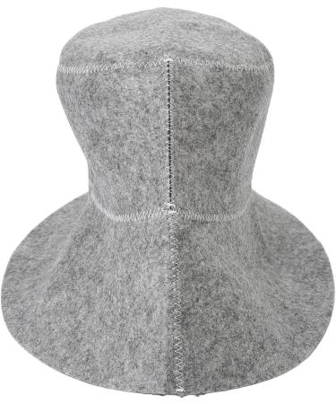 2 Pack Gray Sauna Hats | Thick Water Absorption & Breathable Felt Shower Caps for Men & Women Perfect Bathroom Accessories - Buy Online on GoSupps.com