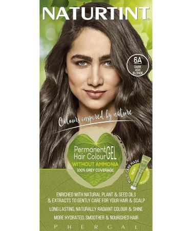 Naturtint Permanent Hair Color 6A Dark Ash Blonde - Ammonia-Free, Vegan, Cruelty-Free | Up to 100% Gray Coverage | Long-Lasting Results - Buy Online on GoSupps.com