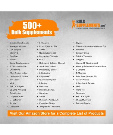 BulkSupplements.com L-Tryptophan Powder - Serotonin Supplement - Sleep Supplement - Sleep Aid Natural - L Tryptophan 500mg (250 Grams - 8.8 oz) 8.8 Ounce (Pack of 1) - Buy Online on GoSupps.com
