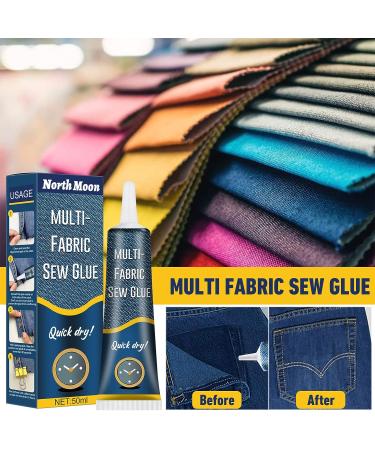 Fabric Repair Glue - Fast Dry Adhesive for Jeans, Pants, Denim, Leather - Washable & Clear - Sewing and Printing - Buy Online on GoSupps.com