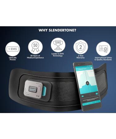 SLENDERTONE Unisex Connect Abs App Driven Toning Belt - Black - Buy Online on GoSupps.com