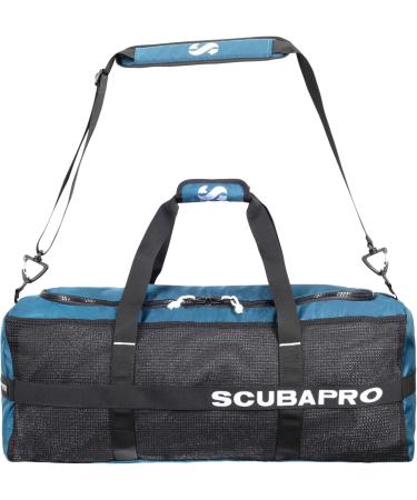 SCUBAPRO Sport 95 Mesh Dive Bag with Double Duffel Straps and Adjustable Shoulder Strap for Scuba Diving Gear, Denim Blue Color Fabric - Buy Online on GoSupps.com