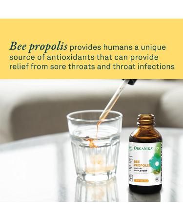 Organika Bee Propolis Liquid 30ml - Natural Immune Support & Sore Throat Relief | Antioxidant Supplement, Gluten-Free, Alcohol-Free - 1 Fl Oz - Buy Online on GoSupps.com