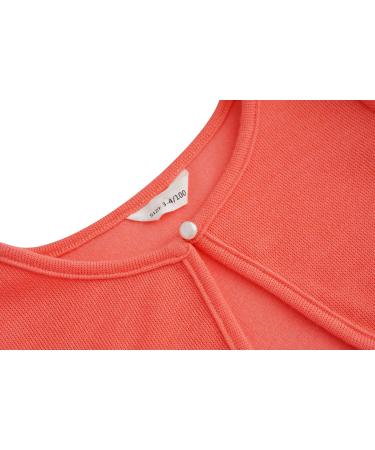 BONNY BILLY Girls Knitted Cotton Bolero Shrug Cardigan | Orange | 3-4 Years - Buy Online on GoSupps.com