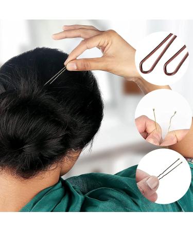 200 Pcs Zliutin Metal U-Shape Hair Needles & Wave Hair Clips - Classic Bobby Pins for Women & Girls - Perfect for All Hair Types - Buy Online on GoSupps.com