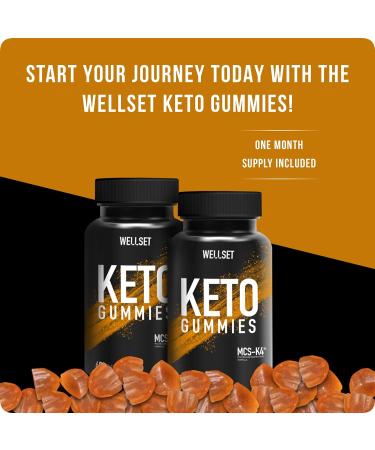 WELLSET Keto Gummies MCS-K4 Formula - Vegan 30 Days Supply for Weight Management - Buy Online on GoSupps.com