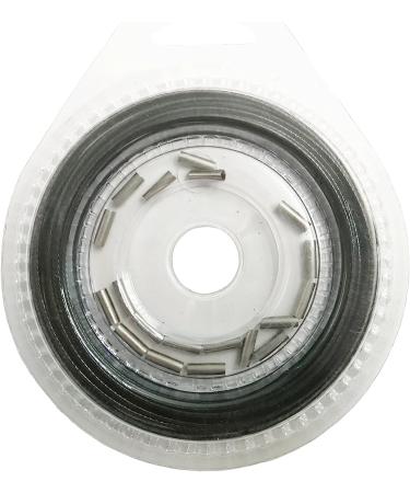 10LB-200LB Vinyl Coated Stainless Steel Fishing Wire Leader 10m with 20 Crimps - Black 30LB - Buy Online on GoSupps.com