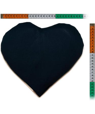 Cherry Stone Heart Pillow 30x25cm - Black Heat Cushion & Grain Pillow - Perfect Charming Gift - Buy Online on GoSupps.com
