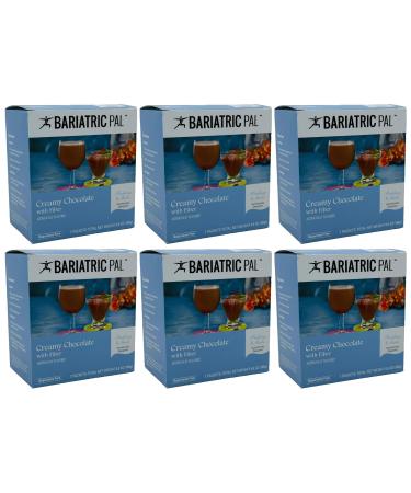 BariatricPal 15g Protein Aspartame-Free Pudding & Shake - Creamy Chocolate with Fiber (6-Pack)