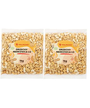 Malinowe Cashew Nuts Halved/Piece 2x1kg Natural