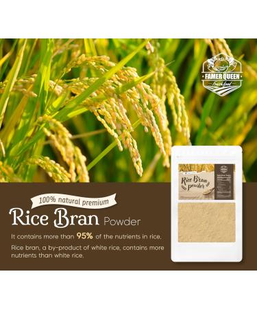 8oz Farmer Queen Korean Rice Bran Powder - Protein & Fiber Rich Dietary Supplement - Buy Online on GoSupps.com