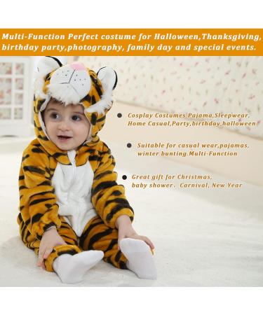 Doladola Baby Hooded Tiger Romper | Newborn to 3.5 Years | Cute Animal Loungewear - Buy Online on GoSupps.com
