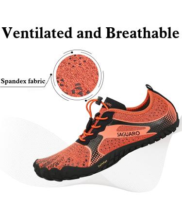 Womens Barefoot Trail Running Shoes 9.5 Orange | Wide Toe Box  Zero Drop Sole | Outdoor Cross Trainer for Minimalist Walking - Buy Online on GoSupps.com