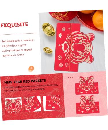 TEHAUX 2pcs 2022 Red Envelope Frosted Money Pouch Chinese Gift 2022 Hong Bao Lucky Money Envelopes Lovely Red Packet Li Xi Red 2022 Red Packet Wedding Red Packet See Supplies Fold Paper As Shown 17.8X14.8X1cm - Buy Online on GoSupps.com