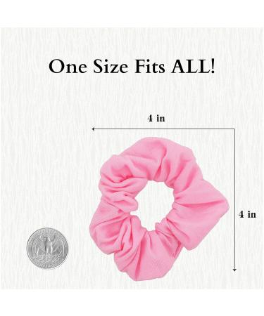 Motique Accessories Light Pink Hair Ties - Solid Color Pack of 2 for Effortless Styling | International Shipping Available - Buy Online on GoSupps.com