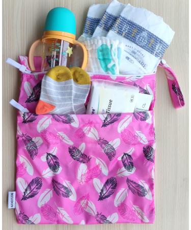 MIXIDON Waterproof Wet Dry Bag for Swimsuits & Cloth Nappies | Baby Items Organizer Bag | Pattern 7 - Buy Online on GoSupps.com