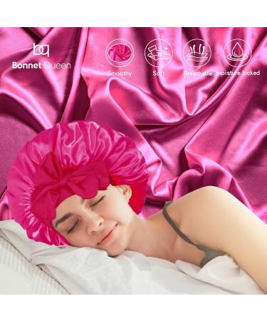 Bonnet Queen Satin Silk Sleeping Cap - Adjustable Night Hair Care Protection for Curly Long Hair | Mr. Motora - Buy Online on GoSupps.com