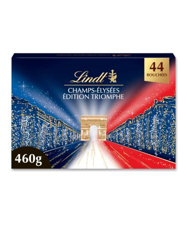 Lindt - Box CHAMPS- LYS ES Triomphe Edition - Assorted Milk Chocolates Black and White - Ideal for Christmas 460g